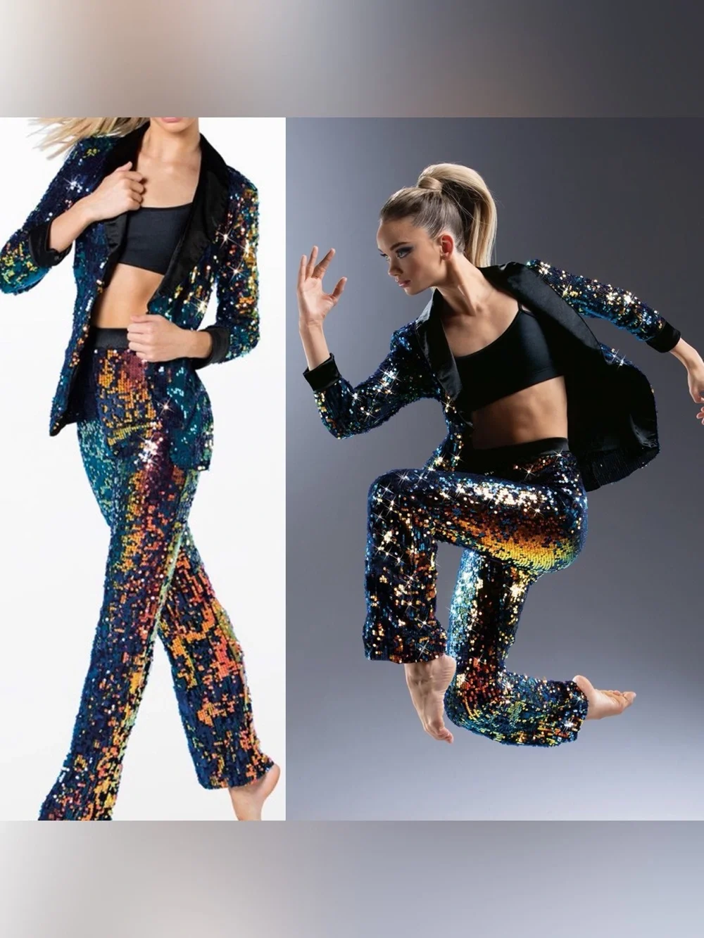 Weissman dance costume menswear sequin Suit tux Pressur jazz broadway NV13207 MC